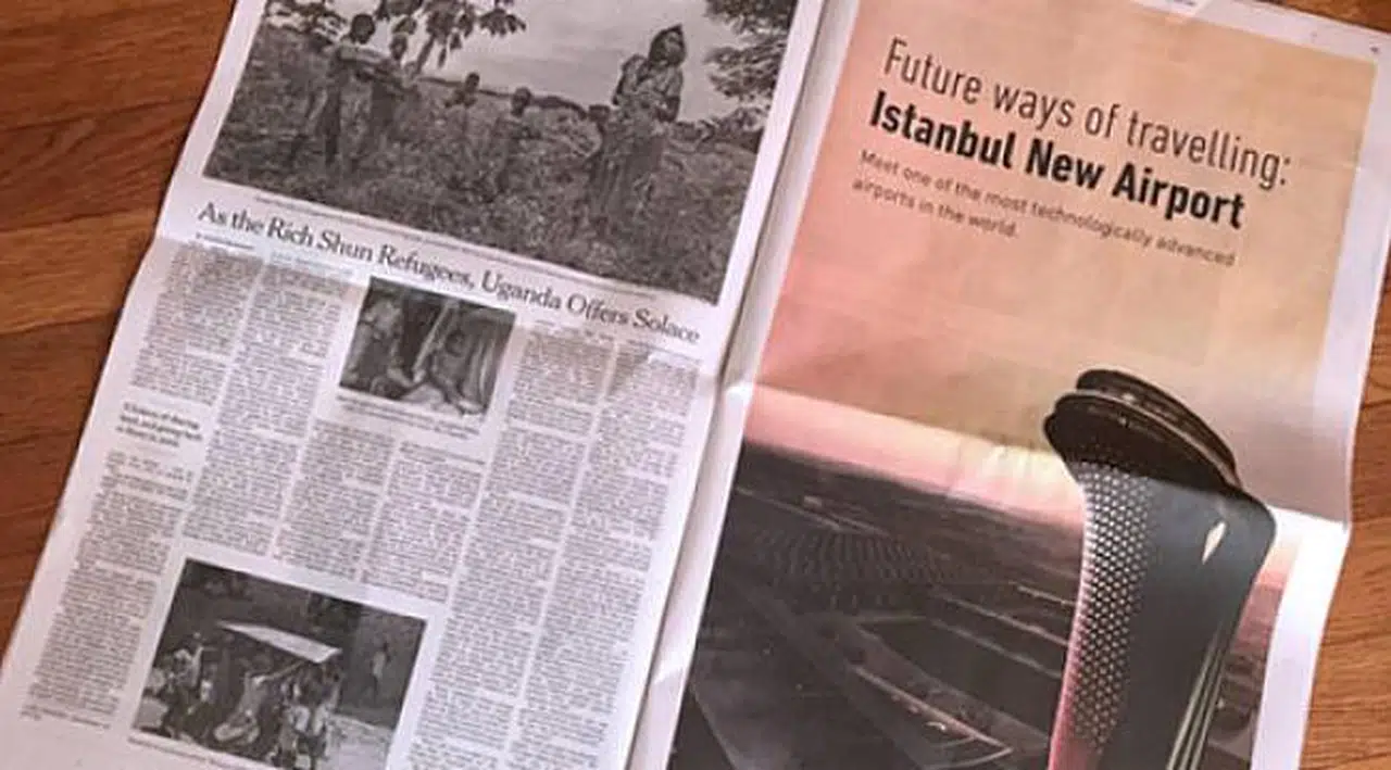New York Times'ta yer alan İstanbul Havalimanı reklamı sosyal medyada tartışma yarattı