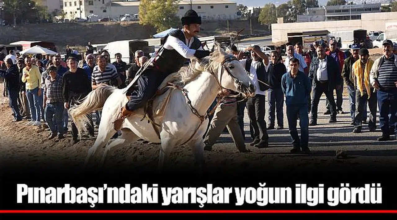 Pınarbaşı’ndaki yarışlar yoğun ilgi gördü