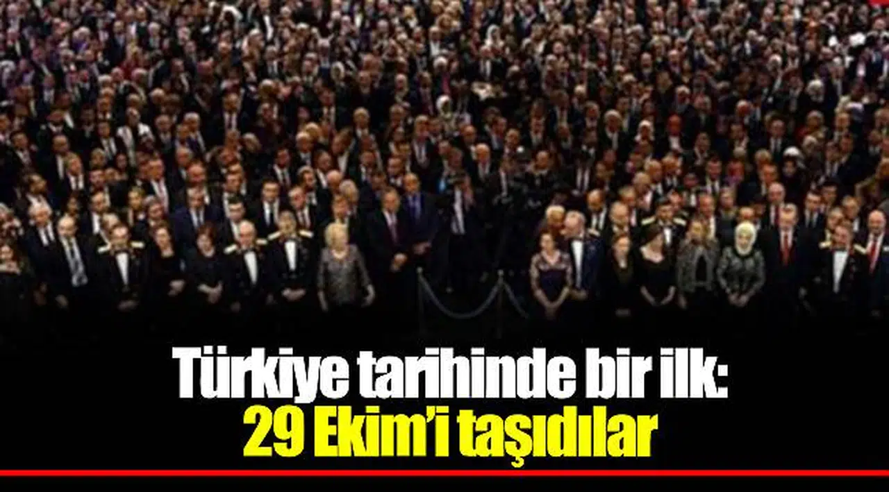 Türkiye tarihinde bir ilk: 29 Ekim’i taşıdılar