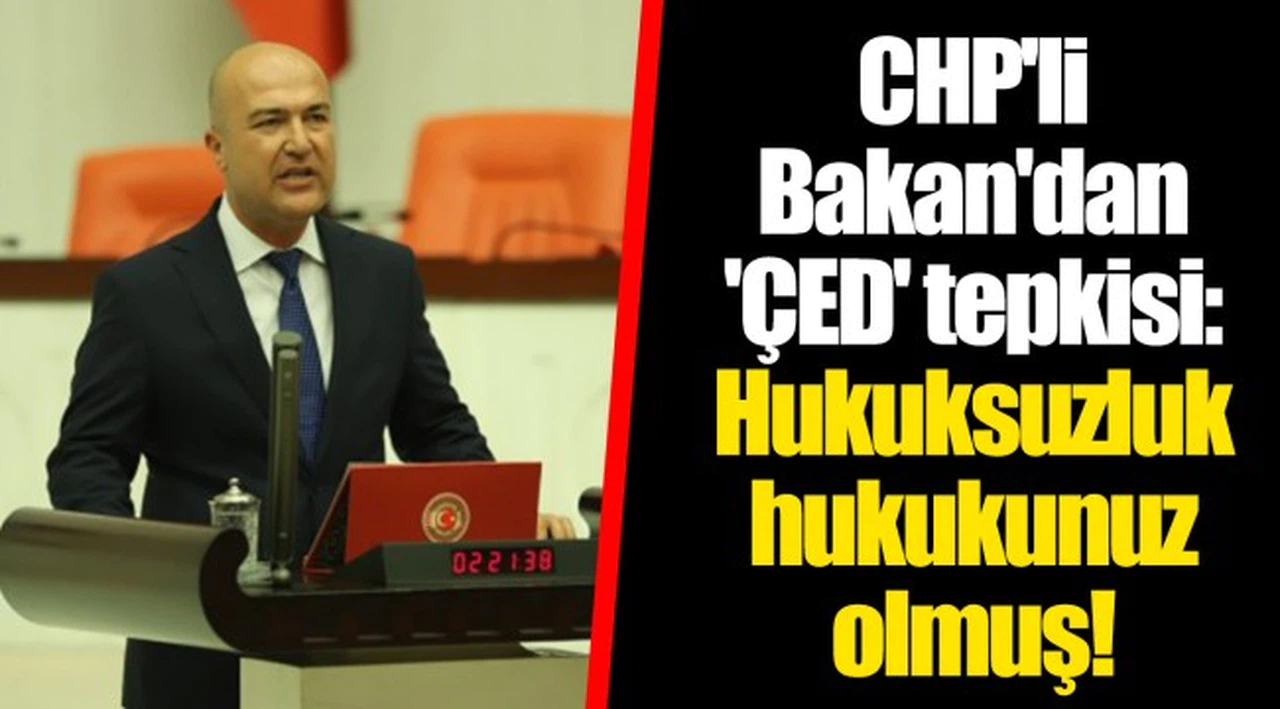 CHP'li Bakan'dan 'ÇED' tepkisi: Hukuksuzluk hukukunuz olmuş!