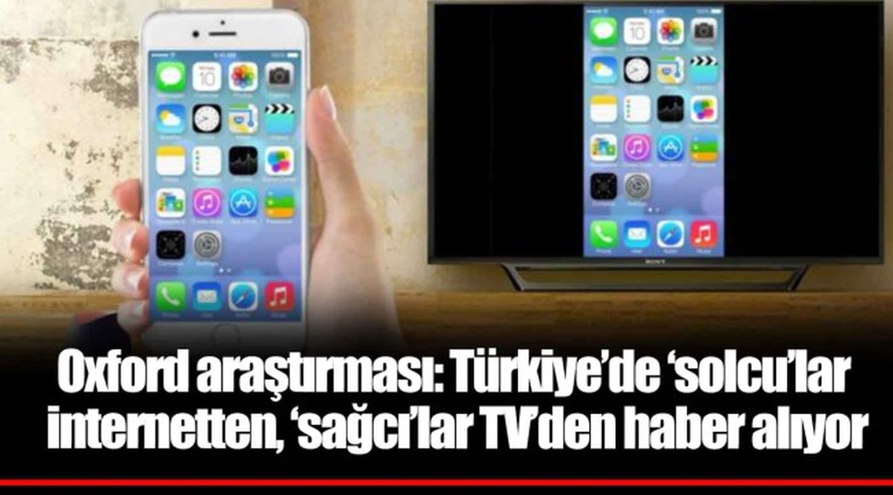 Oxford araştırması: Türkiye’de ‘solcu’lar internetten, ‘sağcı’lar TV’den haber alıyor