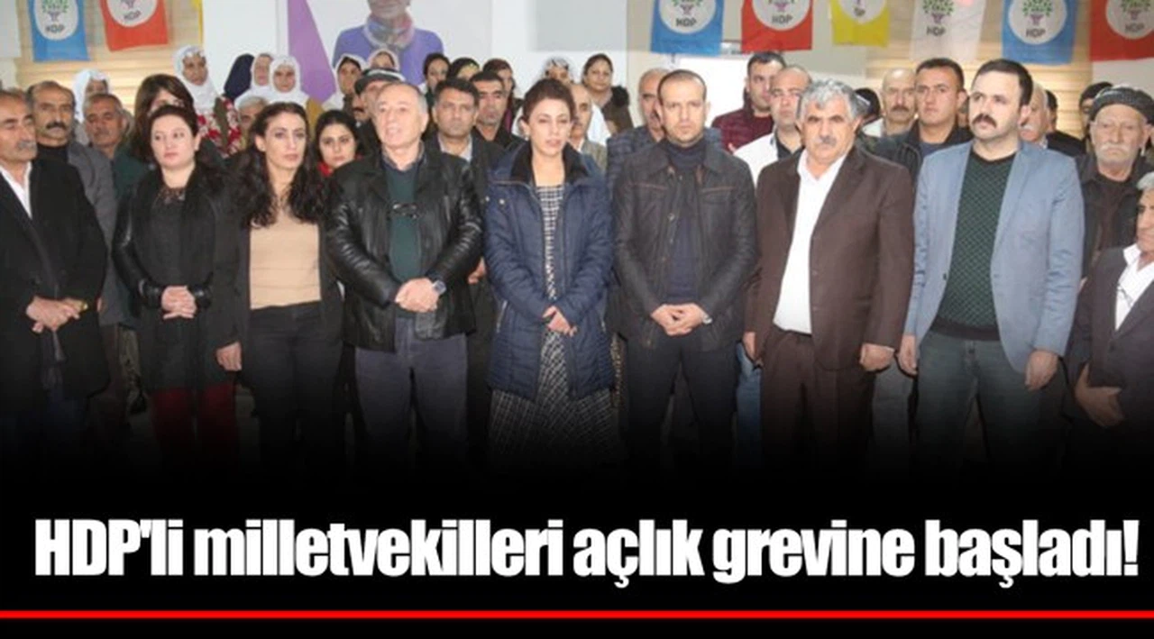 HDP'li milletvekilleri açlık grevine başladı!