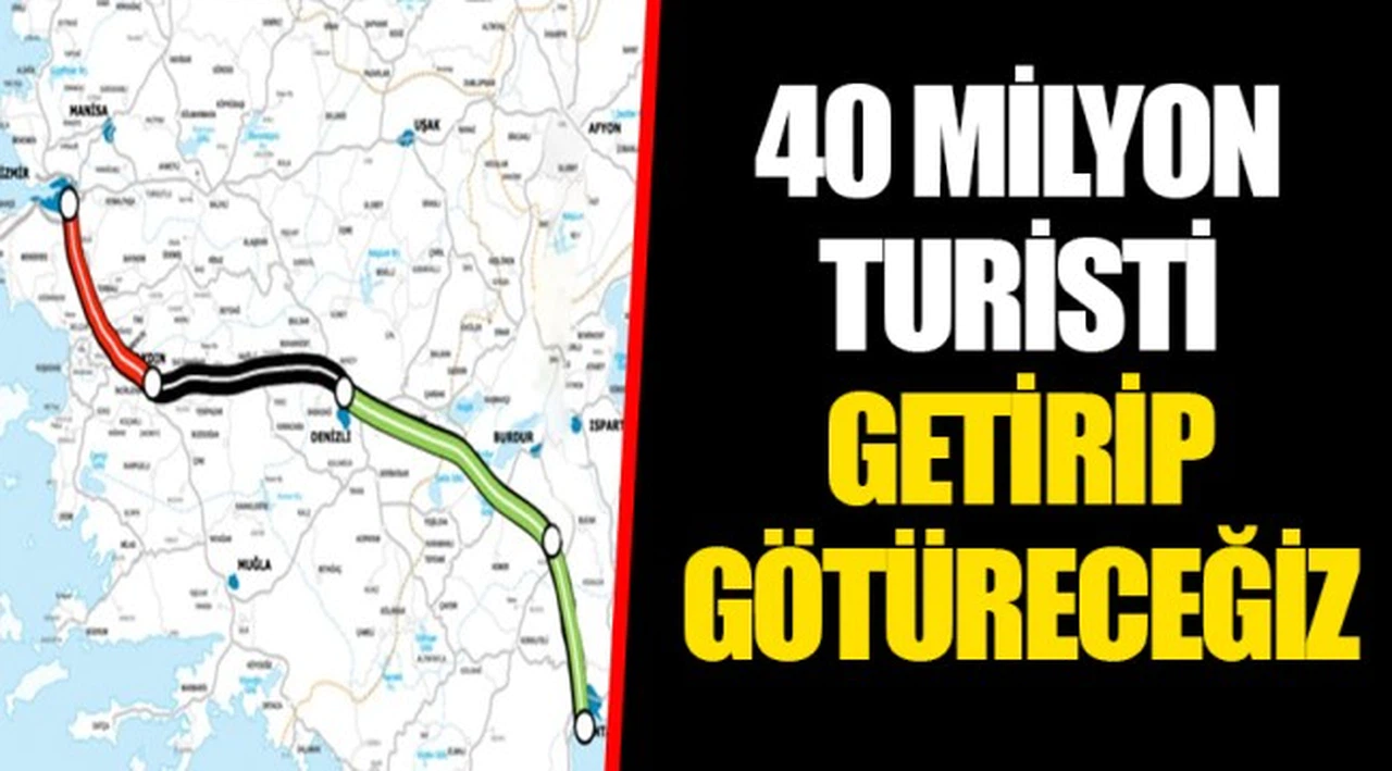 40 MİLYON TURİSTİ  GETİRİP GÖTÜRECEĞİZ