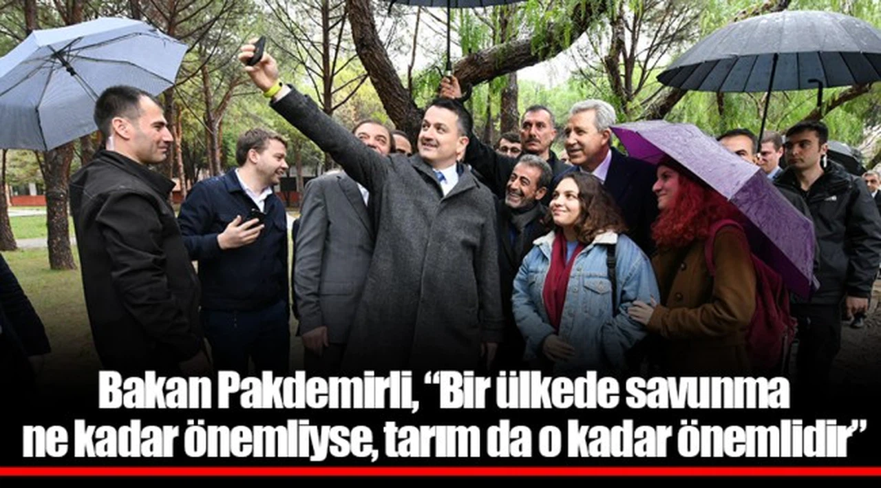 Bakan Pakdemirli, “Bir ülkede savunma ne kadar önemliyse, tarım da o kadar önemlidir”