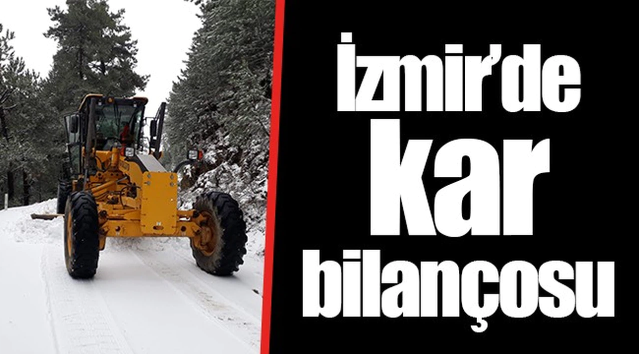 İzmir’de kar bilançosu