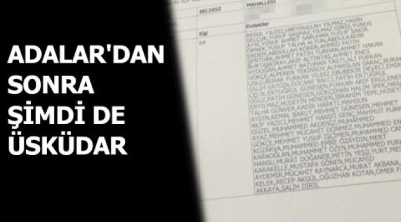 Şimdi de Üsküdar: Bir evde onlarca seçmen!