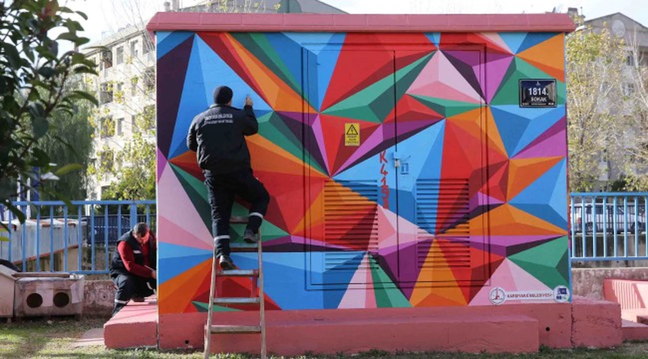 Trafolar sanat eserine dönüştü!