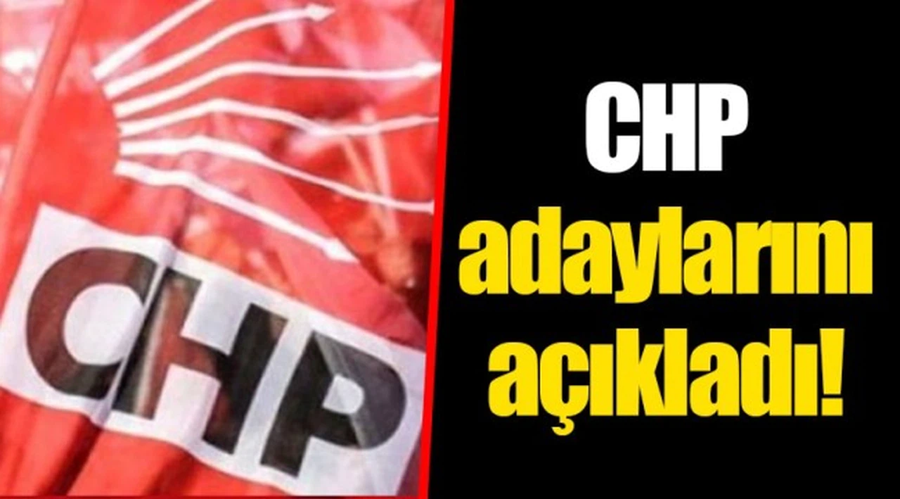 CHP adaylarını açıkladı