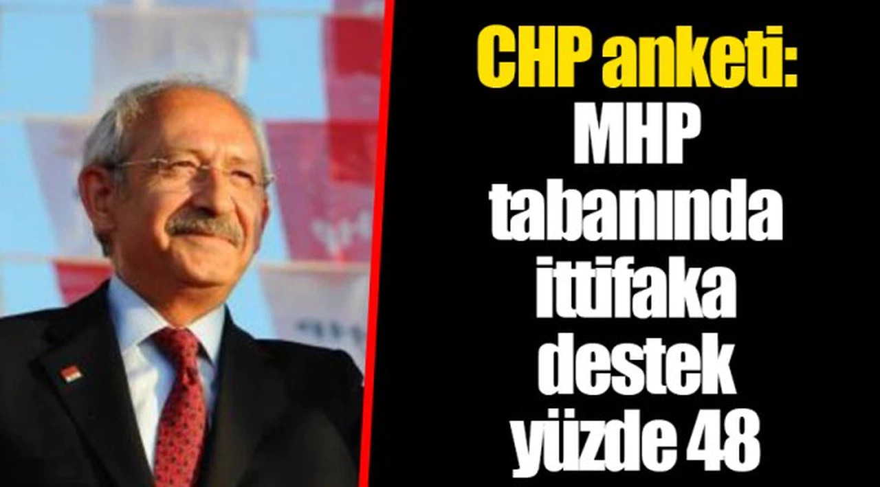 CHP anketi: MHP tabanında ittifaka destek yüzde 48
