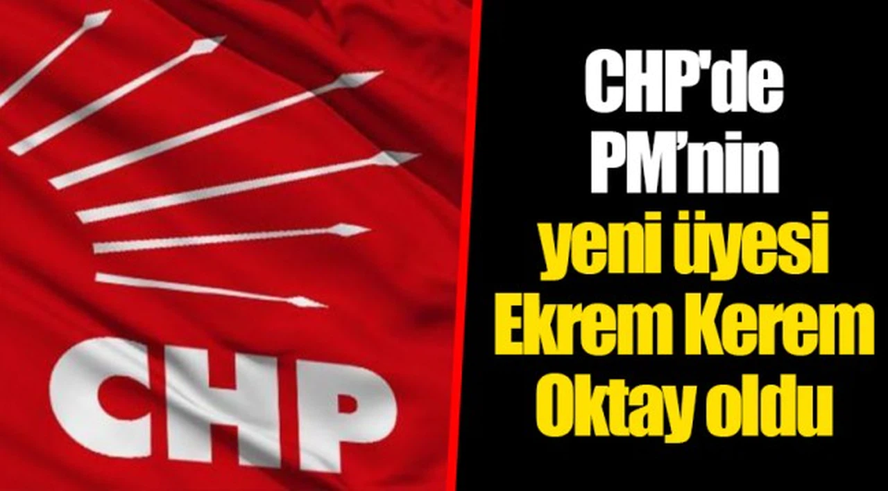 CHP'de PM’nin yeni üyesi Ekrem Kerem Oktay oldu