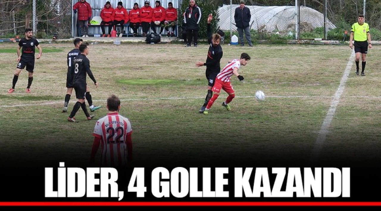 LİDER, 4 GOLLE KAZANDI