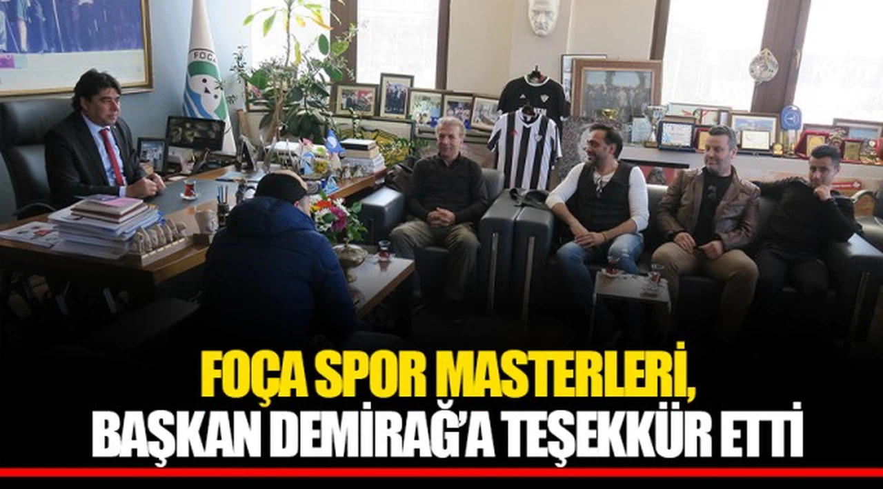 FOÇA SPOR MASTERLERİ, BAŞKAN DEMİRAĞ’A TEŞEKKÜR ETTİ