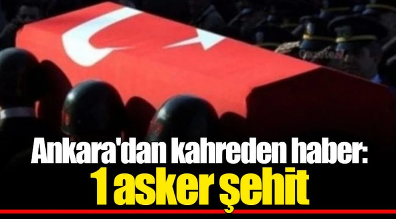 Ankara'dan kahreden haber: 1 asker şehit