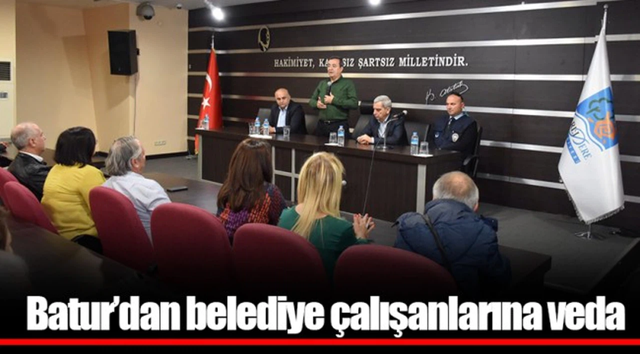 Batur’dan belediye çalışanlarına veda