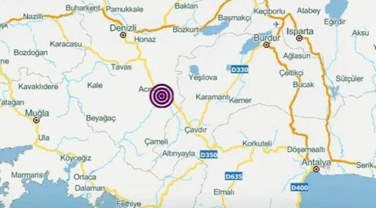 Denizli'de 144 artçı sarsıntı meydana geldi