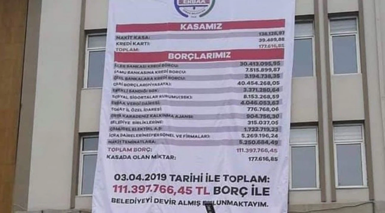 MHP'li başkan AK Partili başkandan kalan borcu ifşa etti