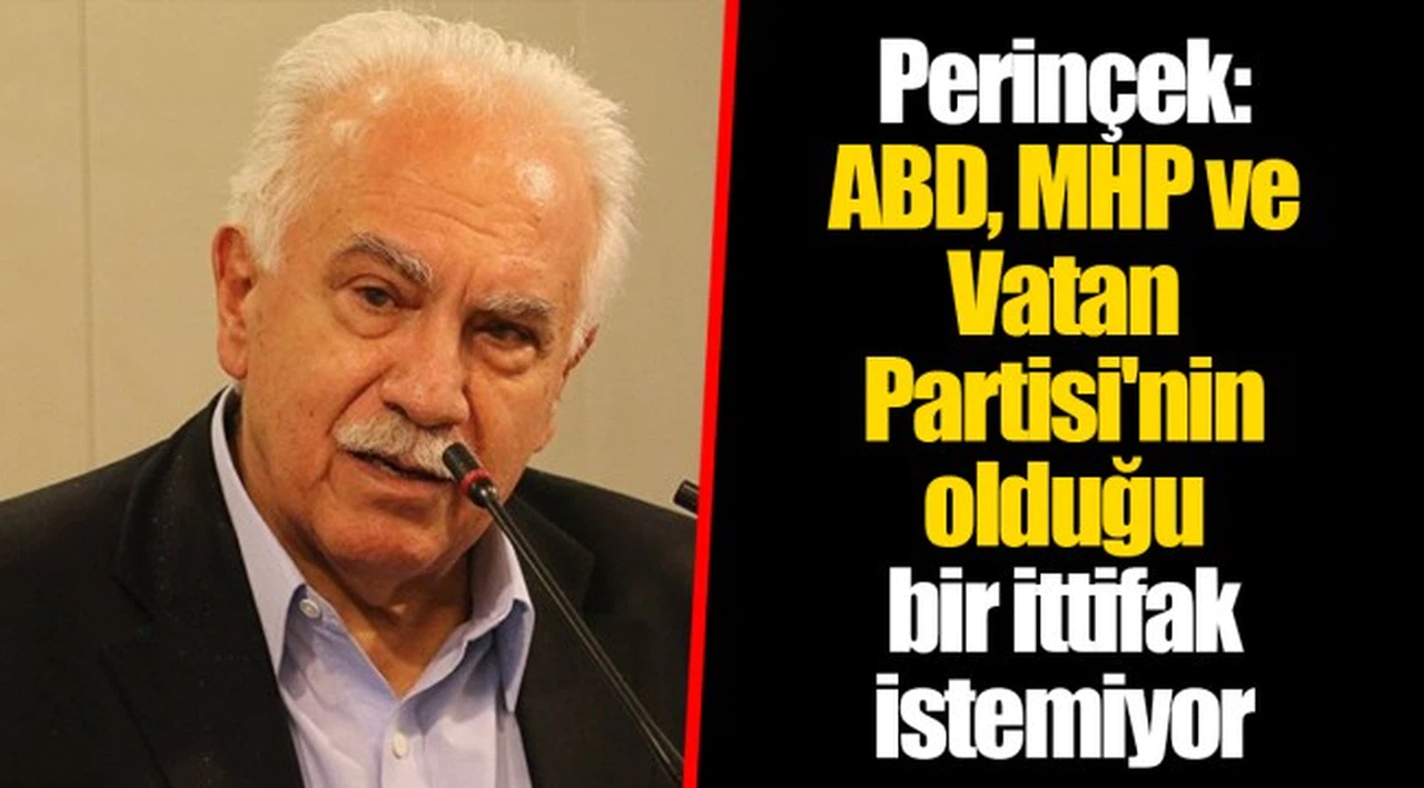 Perinçek: ABD, MHP ve Vatan Partisi'nin olduğu bir ittifak istemiyor