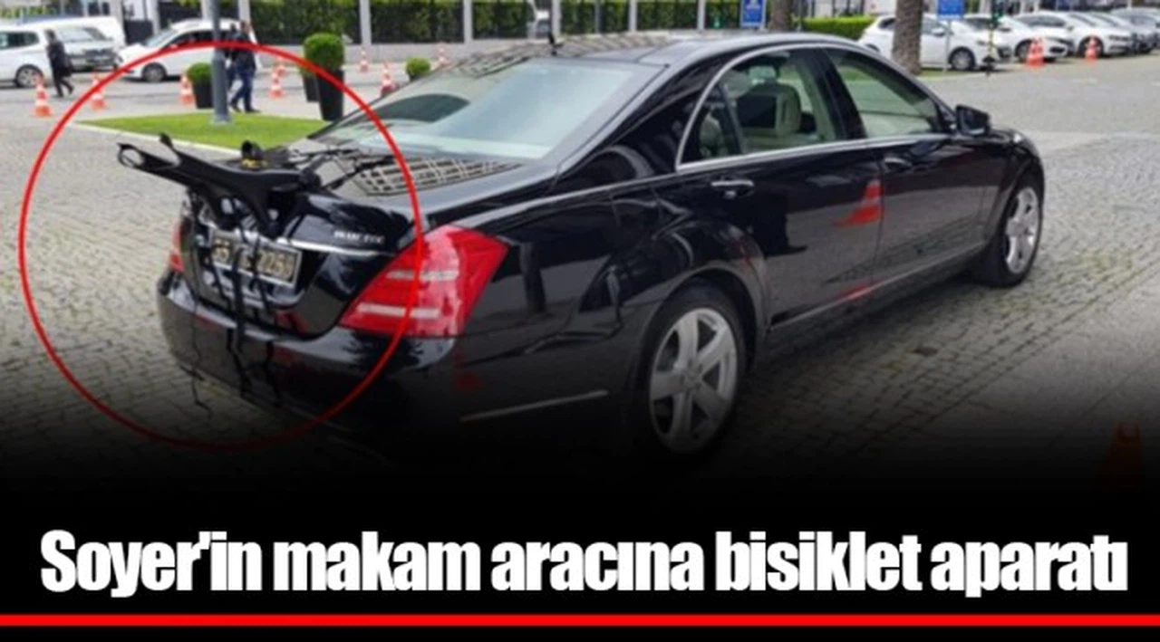 Soyer'in makam aracına bisiklet aparatı