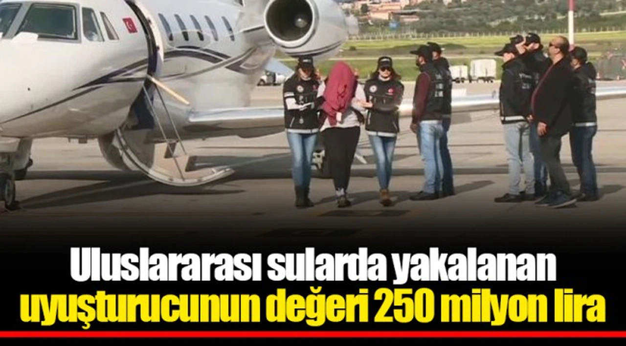 Uluslararası sularda yakalanan uyuşturucunun değeri 250 milyon lira