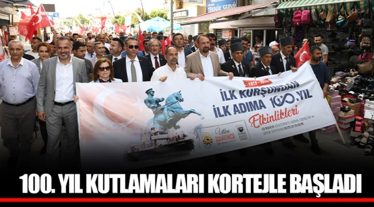 100. YIL KUTLAMALARI KORTEJLE BAŞLADI