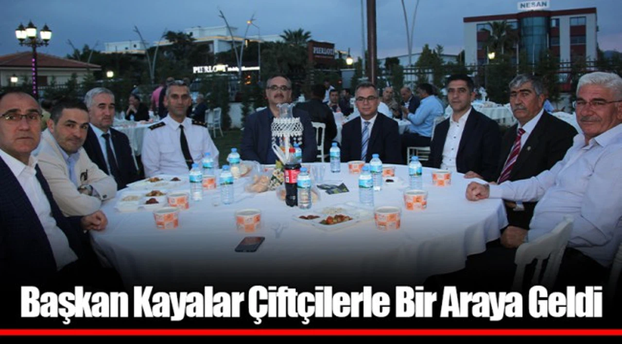 Başkan Kayalar Çiftçilerle Bir Araya Geldi