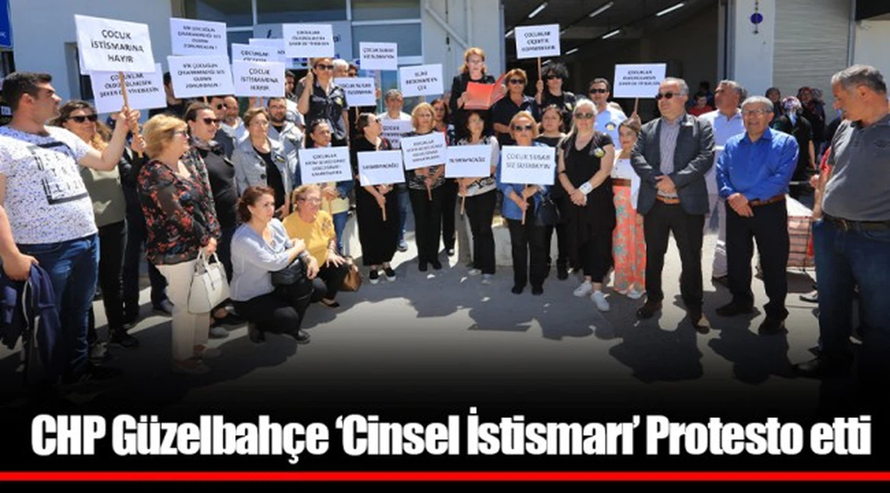 CHP Güzelbahçe ‘Cinsel İstismarı’ Protesto etti