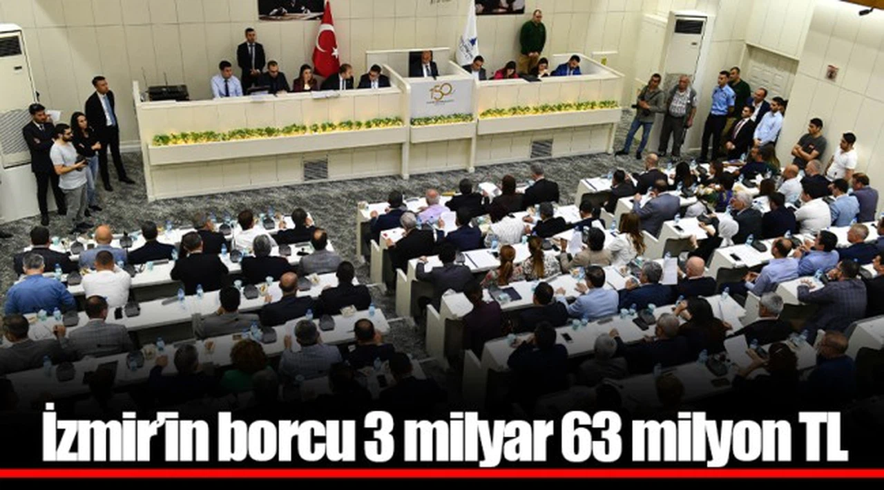 İzmir’in borcu 3 milyar 63 milyon TL