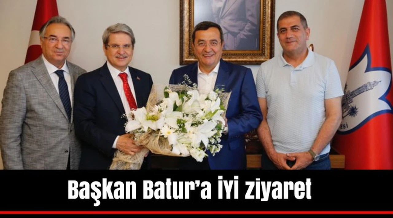 Başkan Batur’a İYİ ziyaret