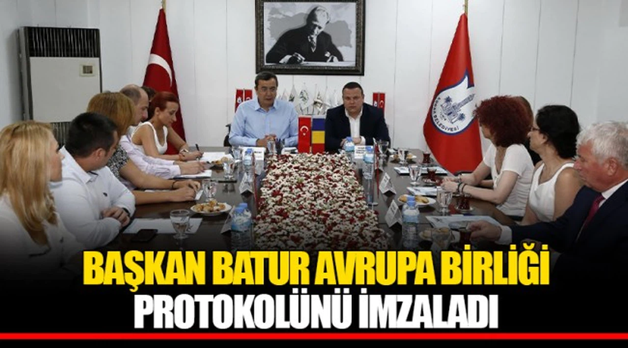 BAŞKAN BATUR AVRUPA BİRLİĞİ PROTOKOLÜNÜ İMZALADI