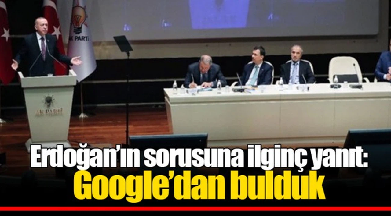 Erdoğan’ın sorusuna ilginç yanıt: Google’dan bulduk