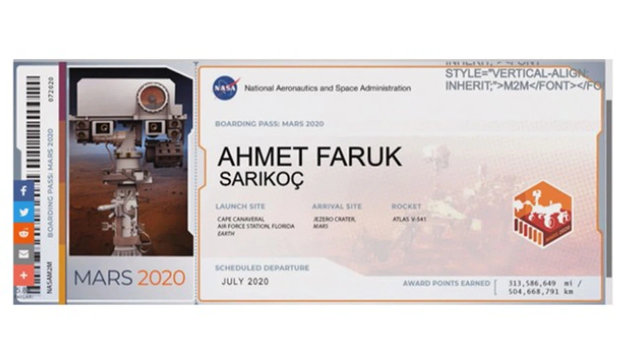 2,5 milyon Türk ismini Mars'a göndermek istiyor