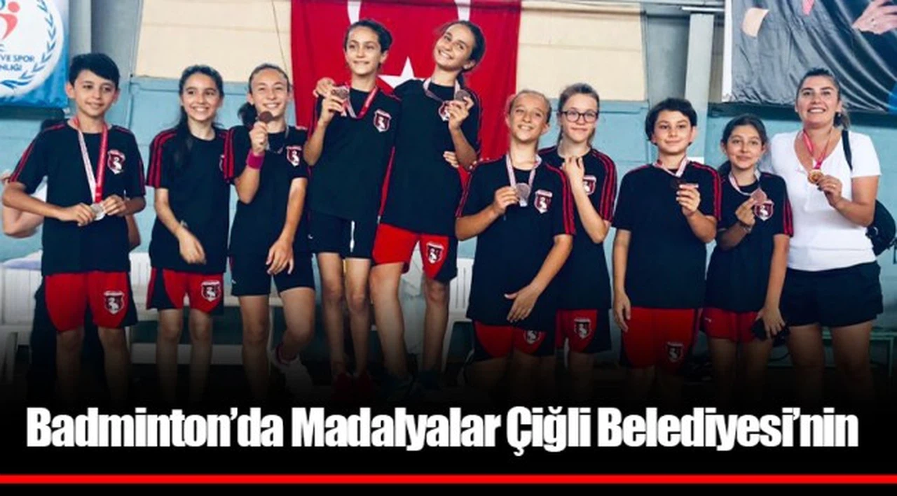 Badminton’da Madalyalar Çiğli Belediyesi’nin