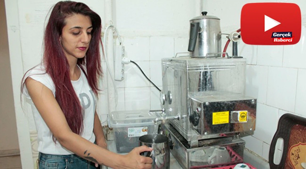 Diyarbakırlı genç kız, üniversiteye gidebilmek için çay ocağı işletmeye başladı