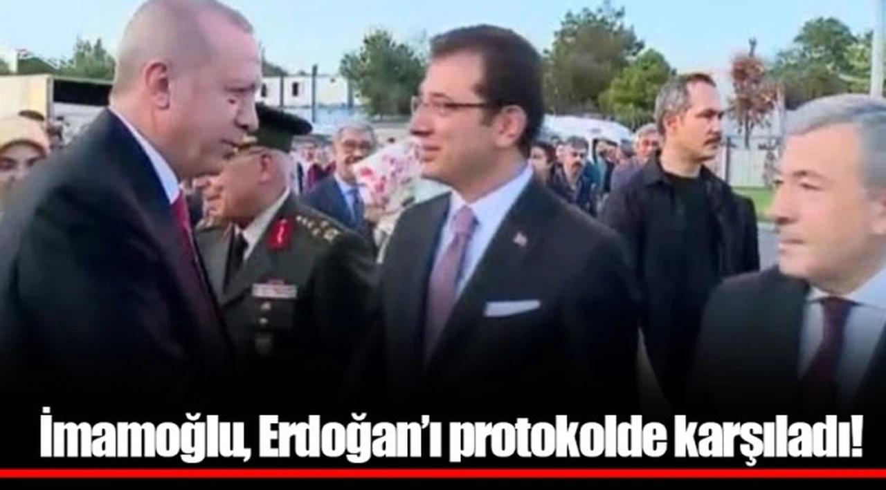 İmamoğlu, Erdoğan’ı protokolde karşıladı!