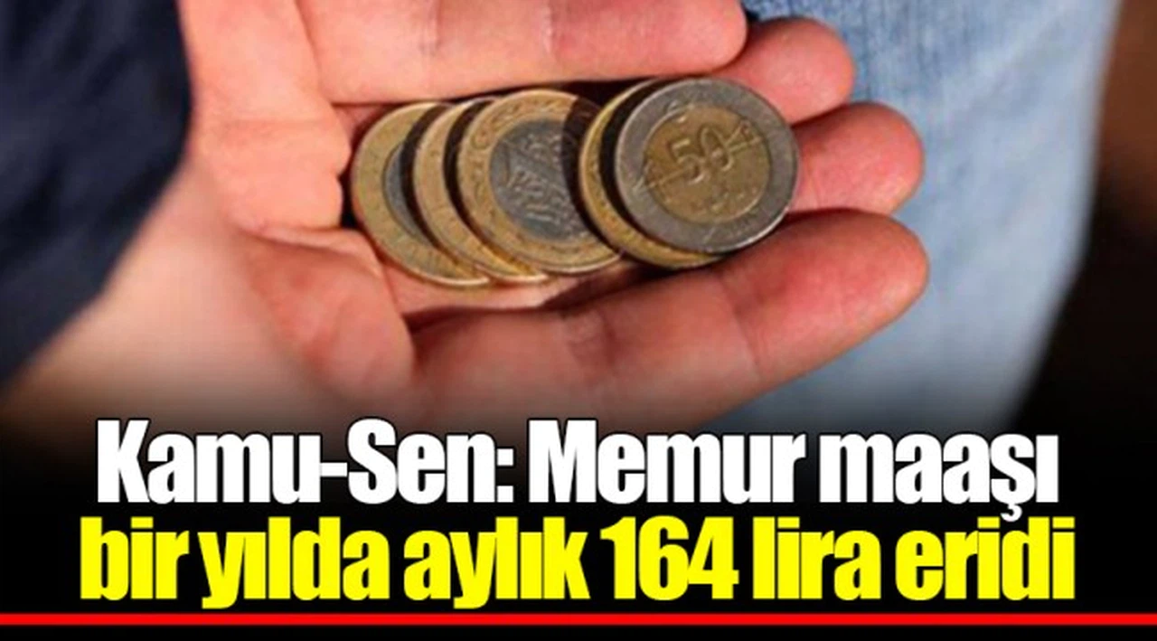 Kamu-Sen: Memur maaşı bir yılda aylık 164 lira eridi