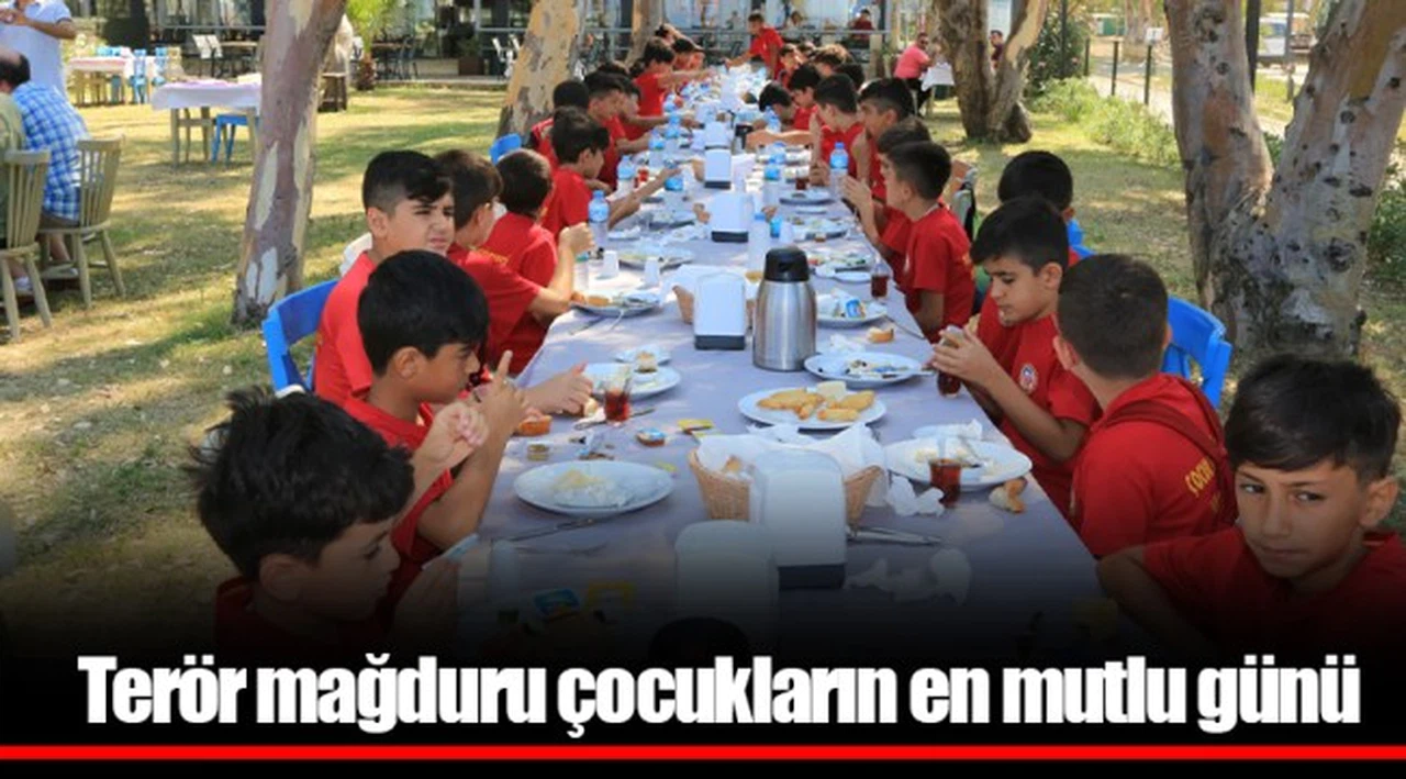 Terör mağduru çocukların en mutlu günü