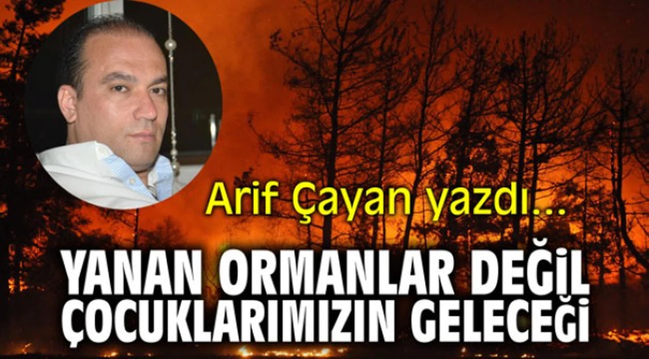 "Yanan ormanlar değil çocuklarımızın geleceği!" Arif Çayan yazdı...
