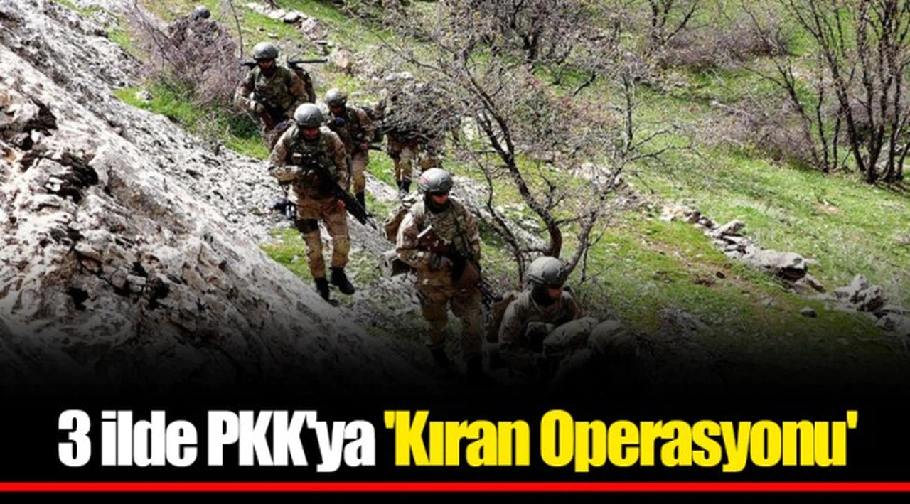 3 ilde PKK'ya 'Kıran Operasyonu'