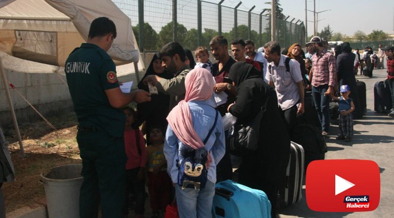 Bayramı ülkelerinde geçiren Suriyelilerin dönüşleri sürüyor