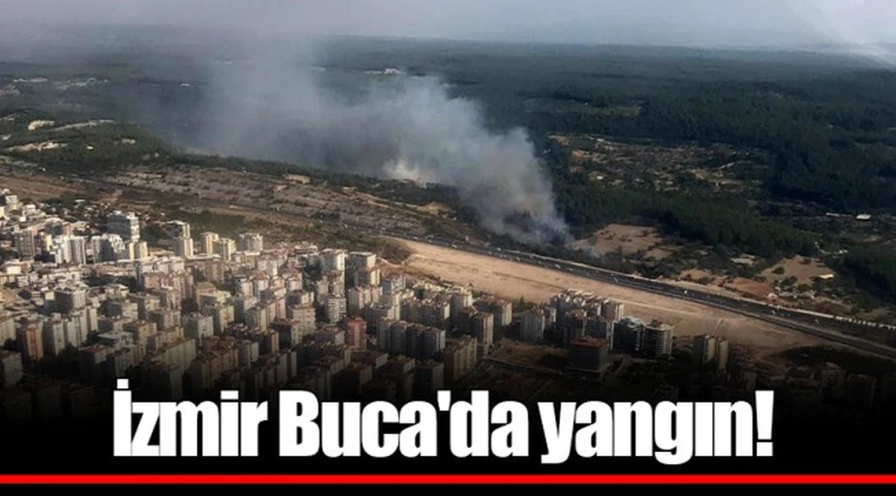 İzmir Buca'da yangın!