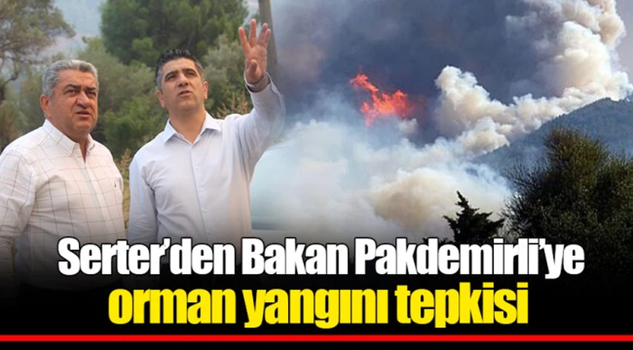  Serter’den Bakan Pakdemirli’ye orman yangını tepkisi