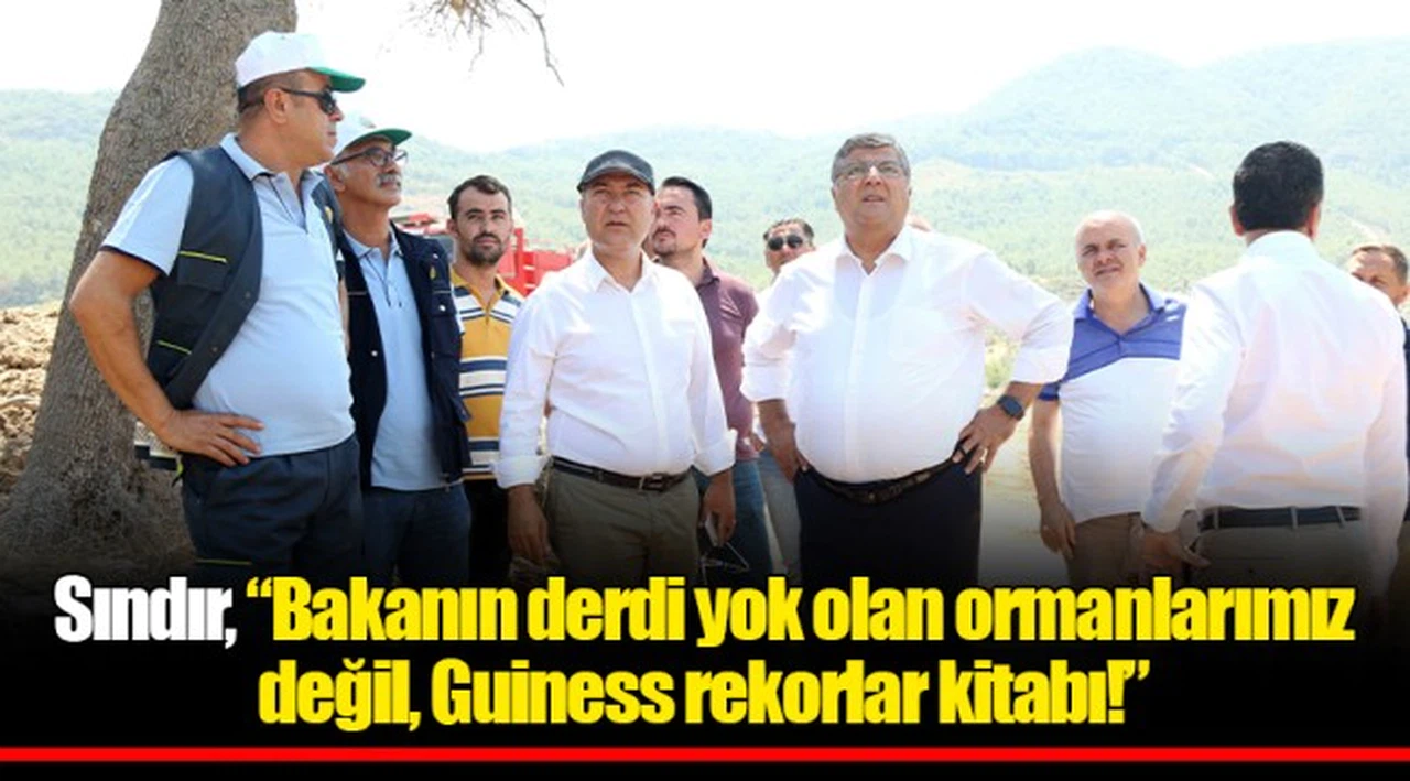 Sındır, “Bakanın derdi yok olan ormanlarımız değil, Guiness rekorlar kitabı!”