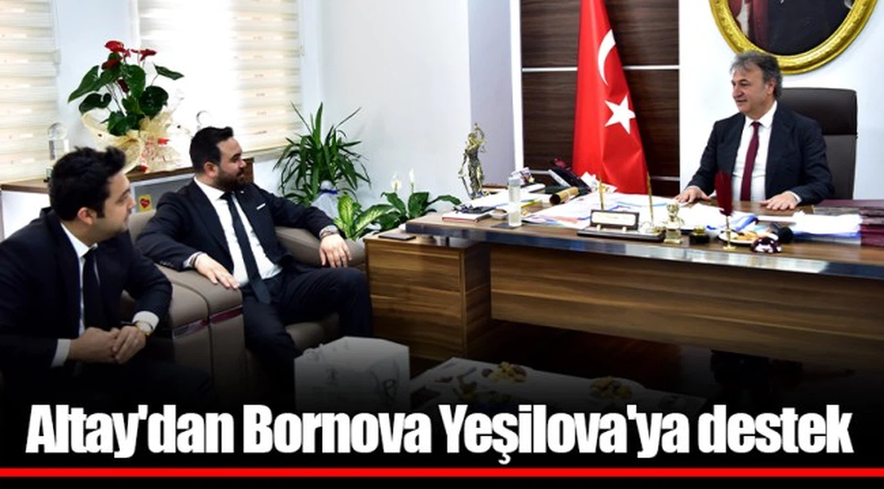 Altay'dan Bornova Yeşilova'ya destek