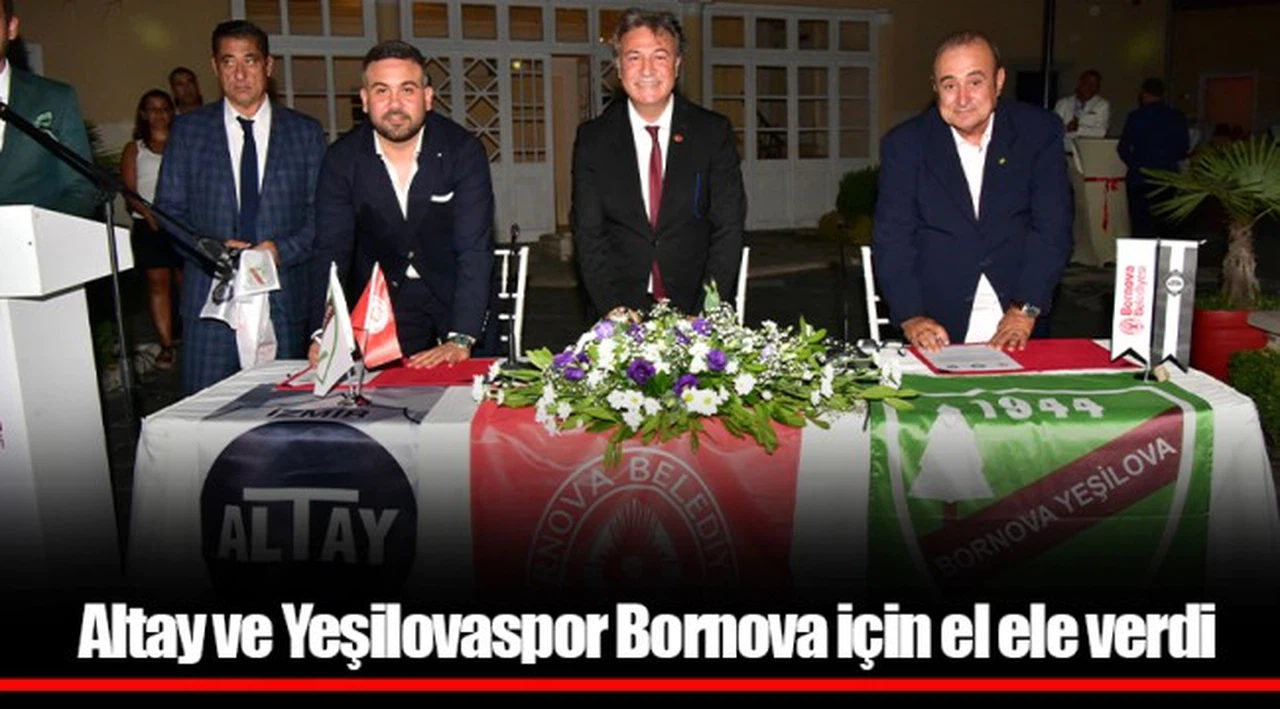 Altay ve Yeşilovaspor Bornova için el ele verdi
