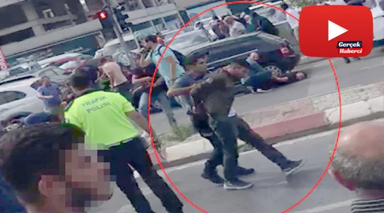 Anadolu Adalet Sarayı otoparkında sıcak anlar kamerada