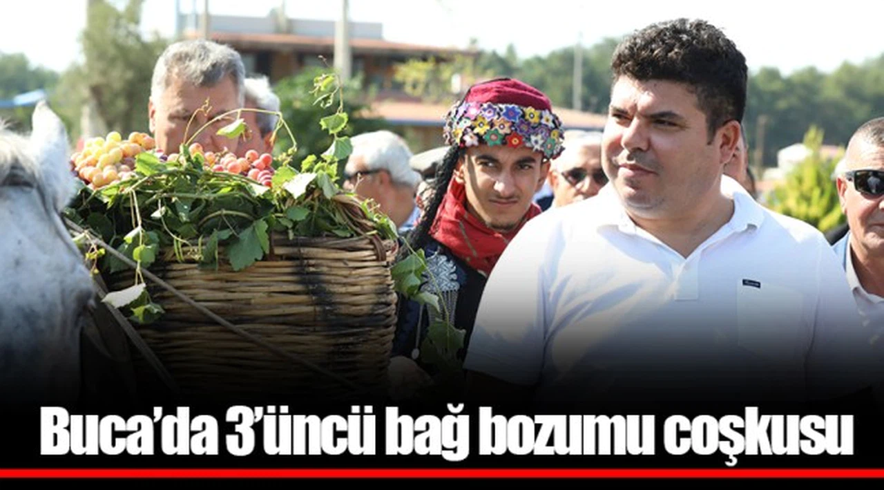 Buca’da 3’üncü bağ bozumu coşkusu 