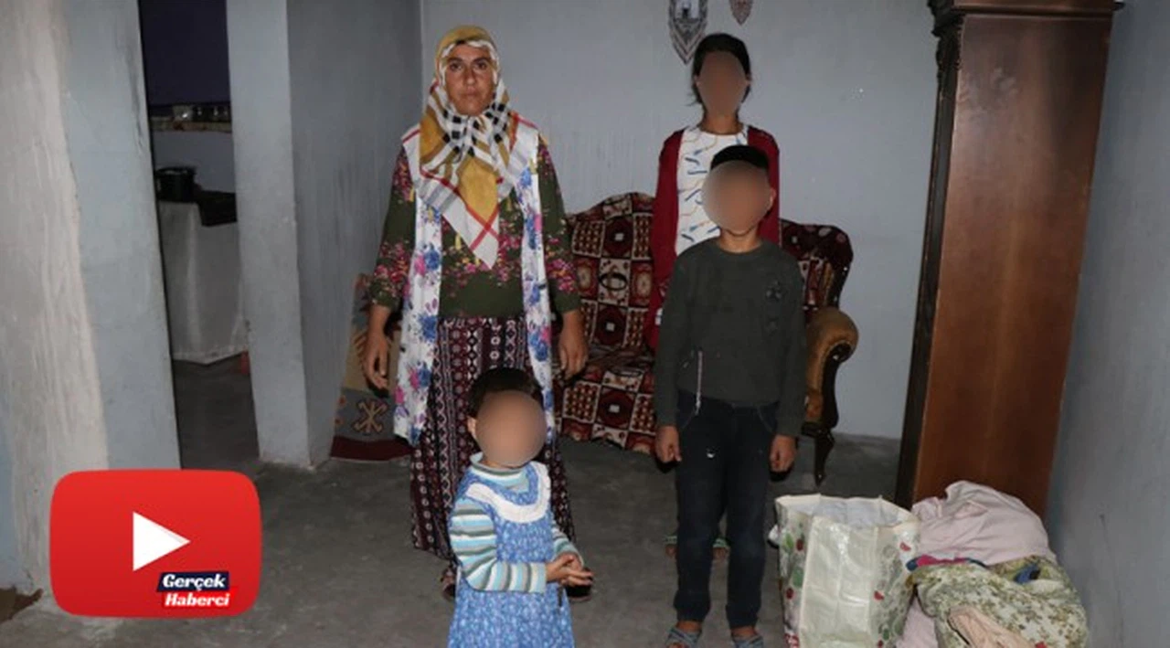 Evleri yanan kadın, 3 çocuğuyla mağdur oldu