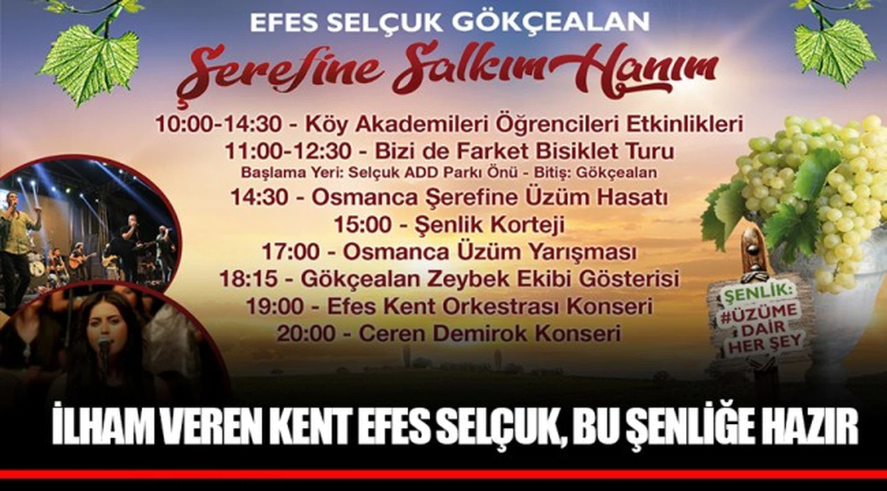 İLHAM VEREN KENT EFES SELÇUK, BU ŞENLİĞE HAZIR