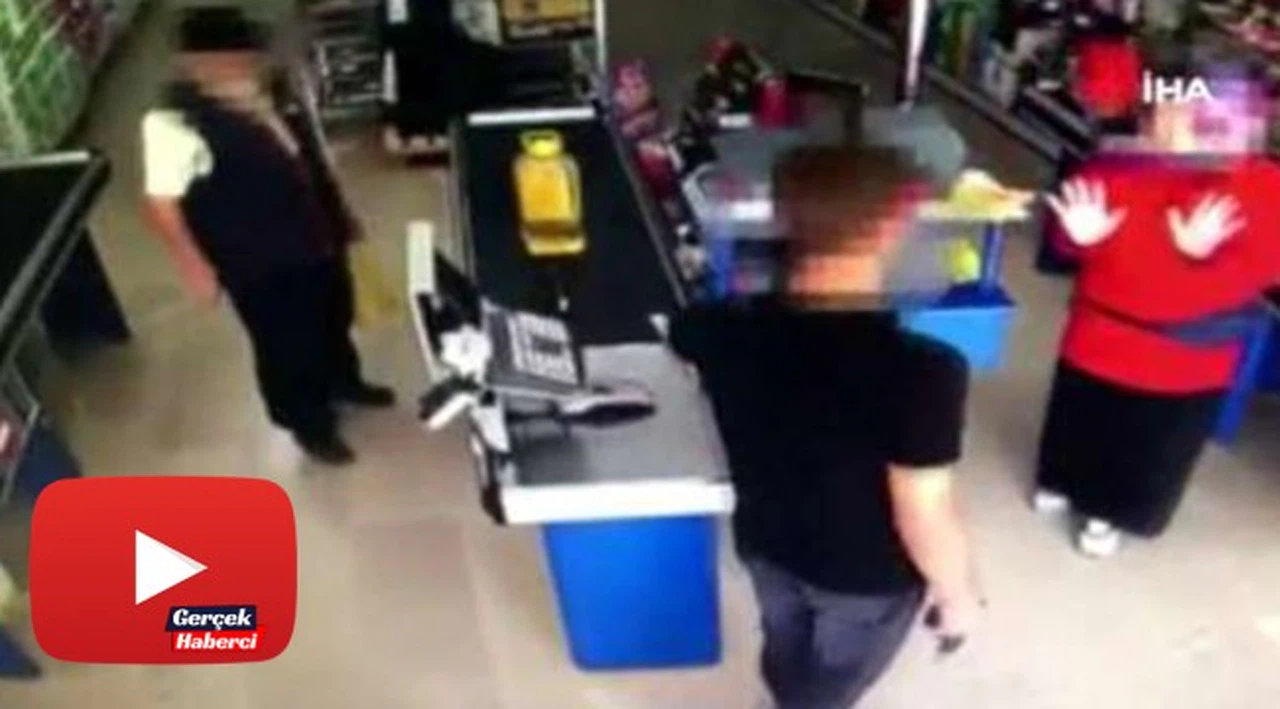 Kartal'da markette gaspçı dehşeti