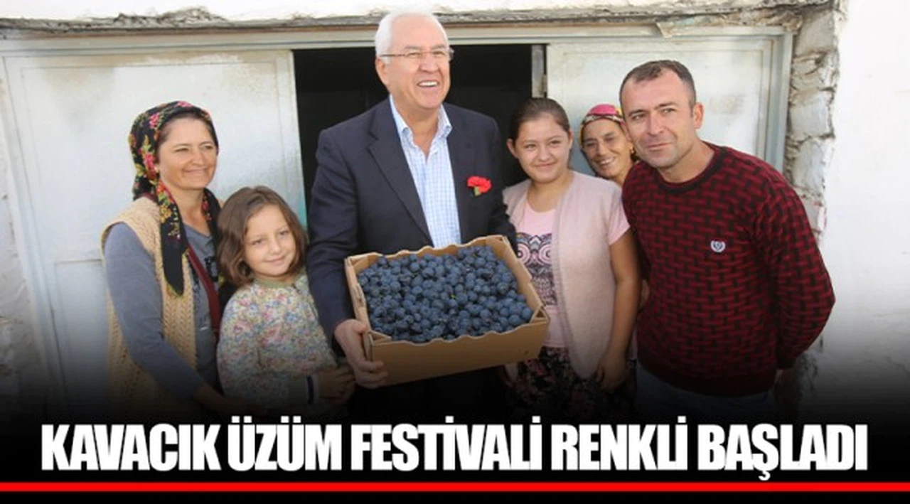 KAVACIK ÜZÜM FESTİVALİ RENKLİ BAŞLADI